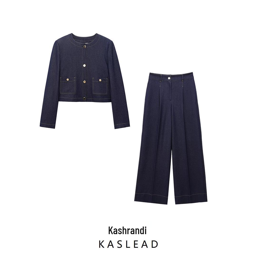 2025 Spring Women s Color Block Short Jacket and Trousers - European/American Style Large
2025 Spring Women s Color Block Short Jacket and Trousers - European/American Style Large