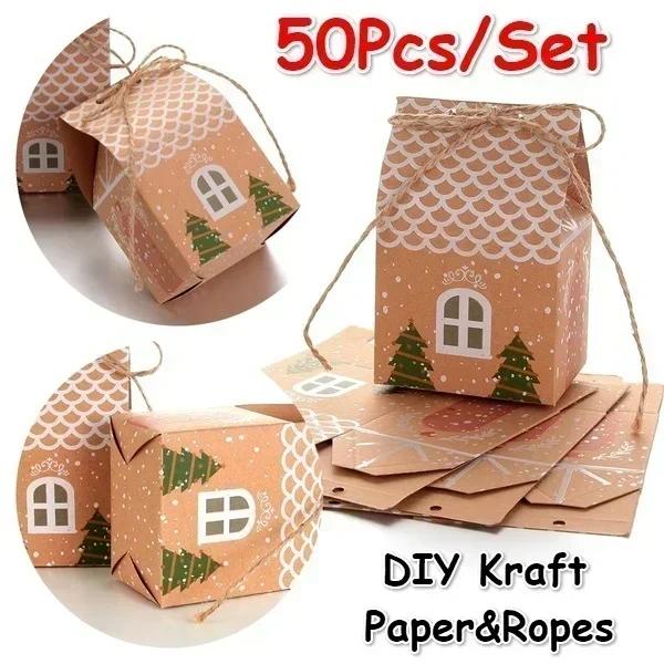 Christmas Style Supplies 50pcs Party Xmas Decor House Shape Cookies Pouch Christmas Candy Box Kraft Paper Gift Bags Candy Box 50pcs хаки
Christmas Style Supplies 50pcs Party Xmas Decor House Shape Cookies Pouch Christmas Candy Box Kraft Paper Gift Bags Candy Box 50pcs хаки