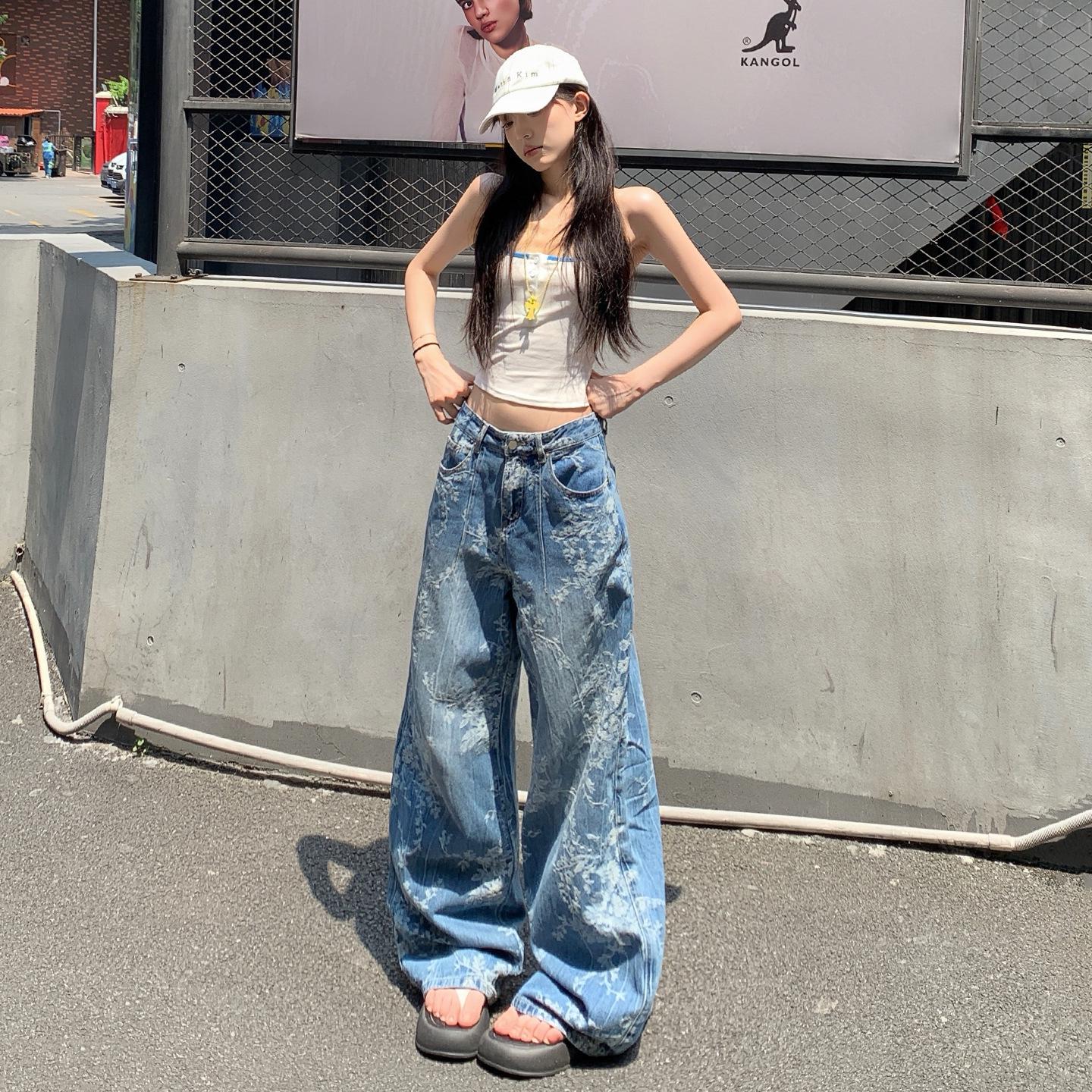 Women s Designer Jacquard Wide-Leg High-Waisted Summer 2025 Floor-Length Slimming Jeans M
Women s Designer Jacquard Wide-Leg High-Waisted Summer 2025 Floor-Length Slimming Jeans M