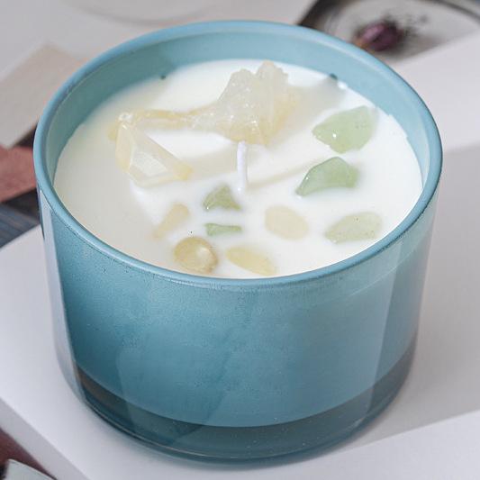 Stained Glass Long-lasting Bedroom Scented Candle Mood Fragrance Soy Wax Diffusing Crystal Stone Scented Candle Blue - Azure Sea
Stained Glass Long-lasting Bedroom Scented Candle Mood Fragrance Soy Wax Diffusing Crystal Stone Scented Candle Blue - Azure Sea