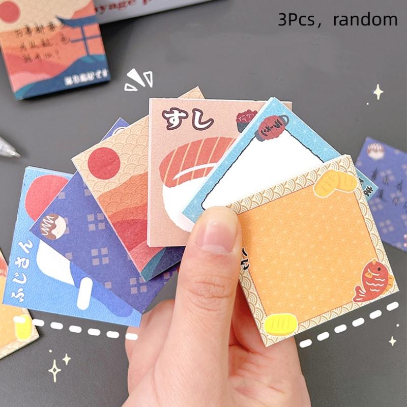 3Pcs Cute Vintage Japanese-style Ancient Sticky Notes No Sticky Scrapbooking Memo Message Book School Stationery Note Paper
3Pcs Cute Vintage Japanese-style Ancient Sticky Notes No Sticky Scrapbooking Memo Message Book School Stationery Note Paper