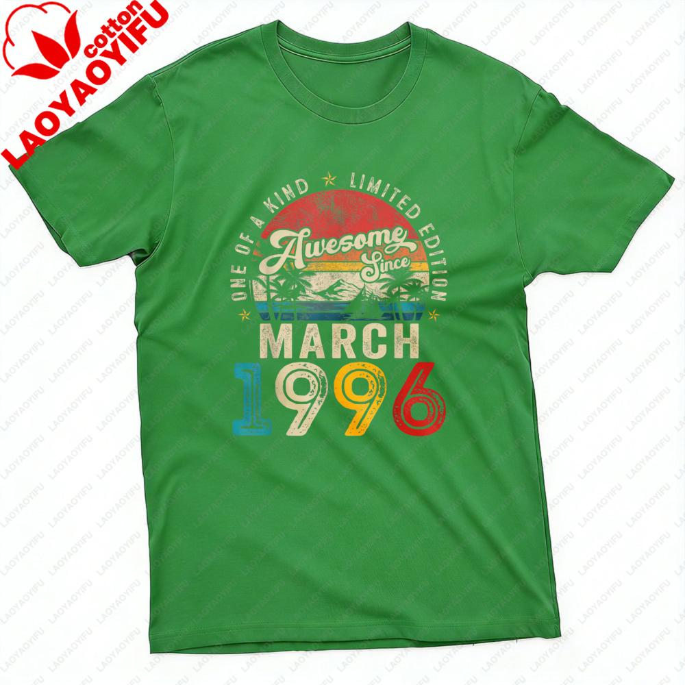 Awesome Since March 1996 Limited Edition Vintage Retro Sunset Palm Tree Design Unisex TShirt 30th Birthday Gift Birthday Party Top 4XL
Awesome Since March 1996 Limited Edition Vintage Retro Sunset Palm Tree Design Unisex TShirt 30th Birthday Gift Birthday Party Top 4XL