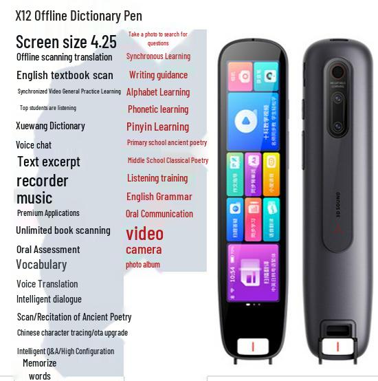 Умная ручка: Учебный словарь по всем предметам и сканер английского перевода
Умная ручка: Учебный словарь по всем предметам и сканер английского перевода