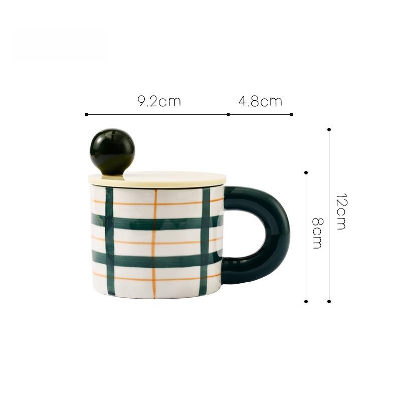 Striped Ceramic Mug with Lid Ceramic Ball Dopamine Style Teacup Office Living Room Bedroom Coffee Cup зелений
Striped Ceramic Mug with Lid Ceramic Ball Dopamine Style Teacup Office Living Room Bedroom Coffee Cup зелений