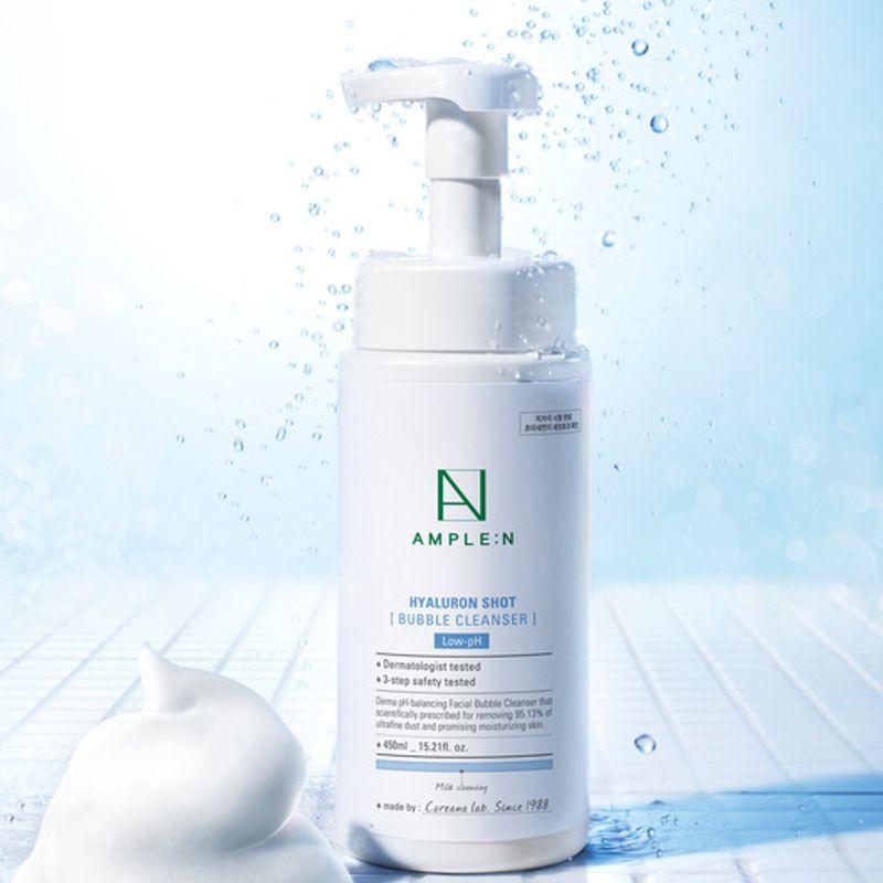 AMPLE:N Hyaluronic Shot Bubble Cleanser 450ml one
AMPLE:N Hyaluronic Shot Bubble Cleanser 450ml one