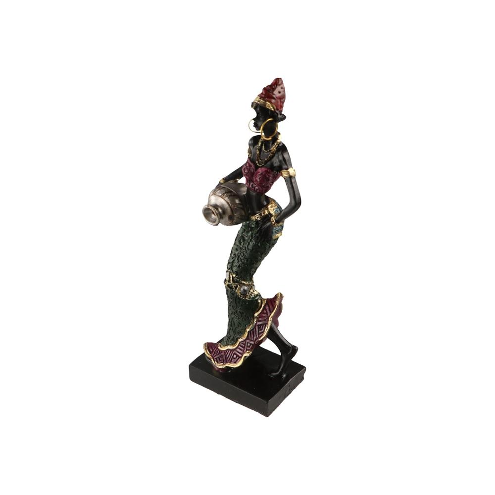 Handicraft Cabinet Decor African Statue Desktop Ornament Resin Crafts Tribal Lady Figurines срібний
Handicraft Cabinet Decor African Statue Desktop Ornament Resin Crafts Tribal Lady Figurines срібний