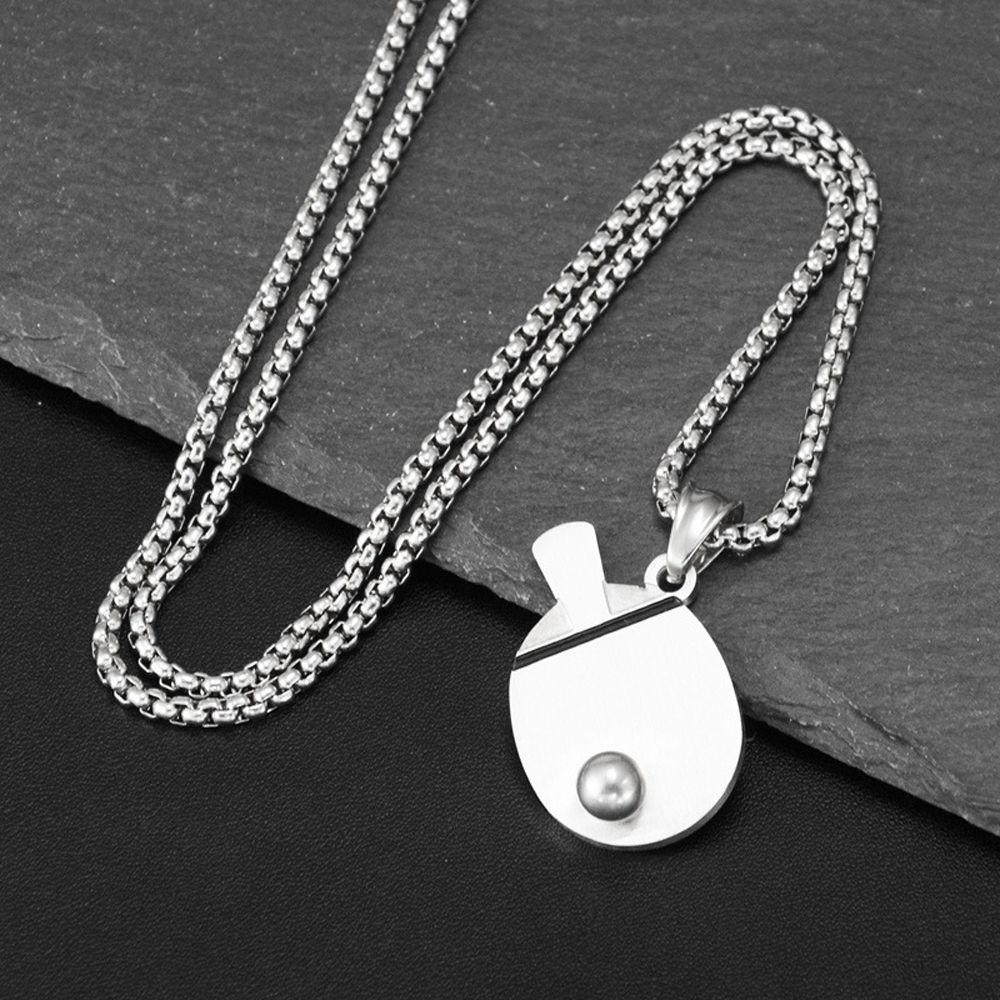 Sports Accessories Necklace Jewelry Copper Ping Pong Necklace Men Necklace Men Choker Men Pendant Racket handle round
Sports Accessories Necklace Jewelry Copper Ping Pong Necklace Men Necklace Men Choker Men Pendant Racket handle round