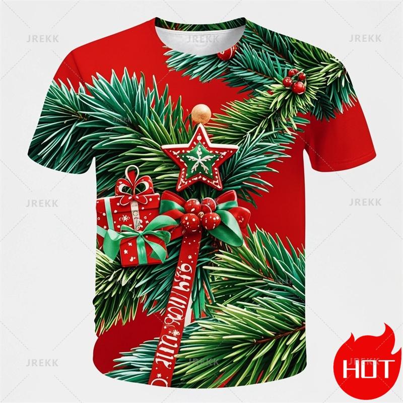 Модная футболка с 3D-принтом «Счастливого Рождества», милая футболка с Сантой и рождественскими елками, мужская забавная уличная футболка 6XL
Модная футболка с 3D-принтом «Счастливого Рождества», милая футболка с Сантой и рождественскими елками, мужская забавная уличная футболка 6XL
