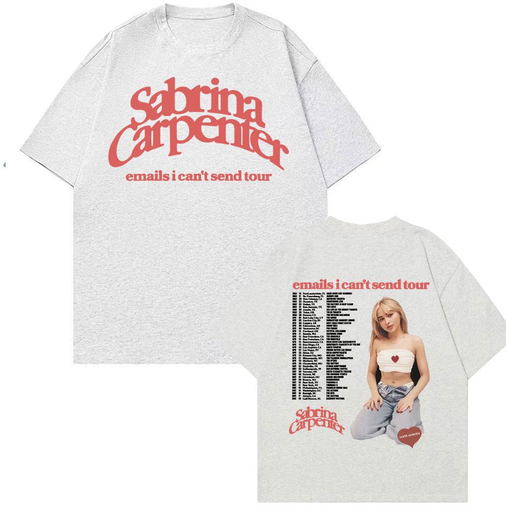 Sabrina Carpenter Листи, які я не можу відправити Тур Графічна футболка Чоловічий Жіночий Одяг Мода Естетична футболка Бавовняна Повсякденна Вільна Футболка XL
Sabrina Carpenter Листи, які я не можу відправити Тур Графічна футболка Чоловічий Жіночий Одяг Мода Естетична футболка Бавовняна Повсякденна Вільна Футболка XL