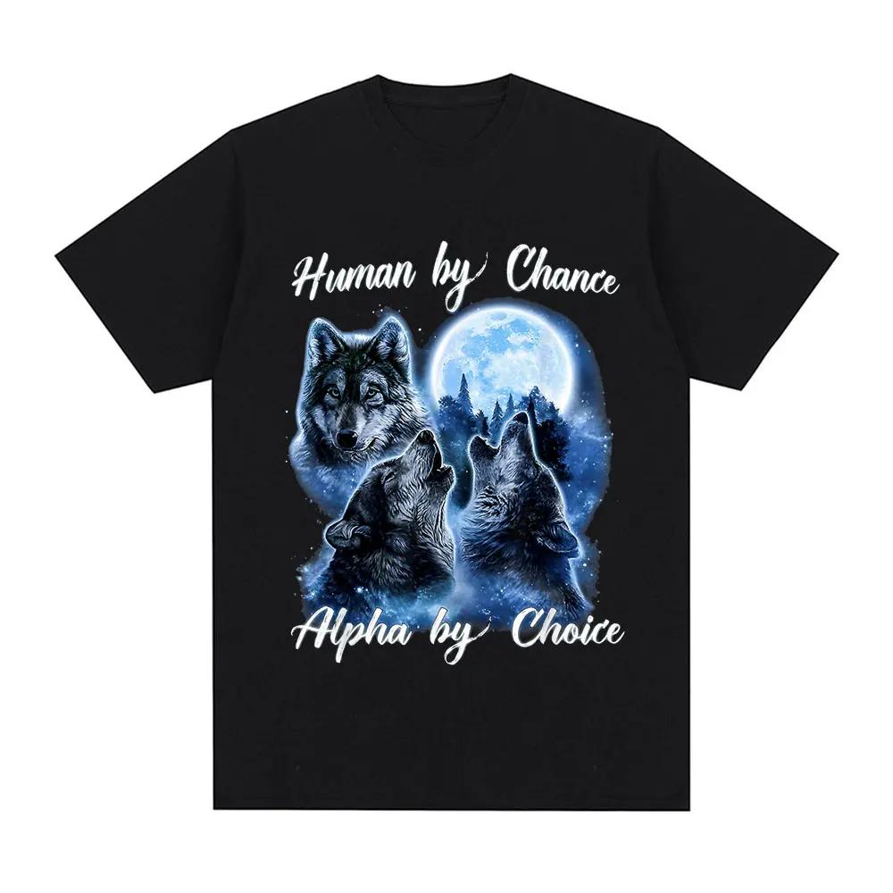 Human By Chance Alpha By Choice Wolf Pattern Tshirt Womens Fashion Hip Hop Retro Short sleeved Tshirt Extra Large T-shirt Unisex T-Shirt 4XL
Human By Chance Alpha By Choice Wolf Pattern Tshirt Womens Fashion Hip Hop Retro Short sleeved Tshirt Extra Large T-shirt Unisex T-Shirt 4XL