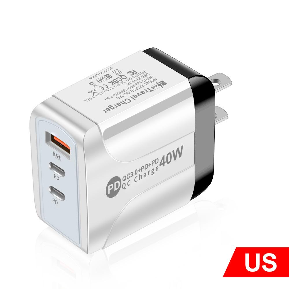 Universal Charger Power Adapter: Compatible with EU, US, UK, and AU Standards (1U + 2PD)
Universal Charger Power Adapter: Compatible with EU, US, UK, and AU Standards (1U + 2PD)