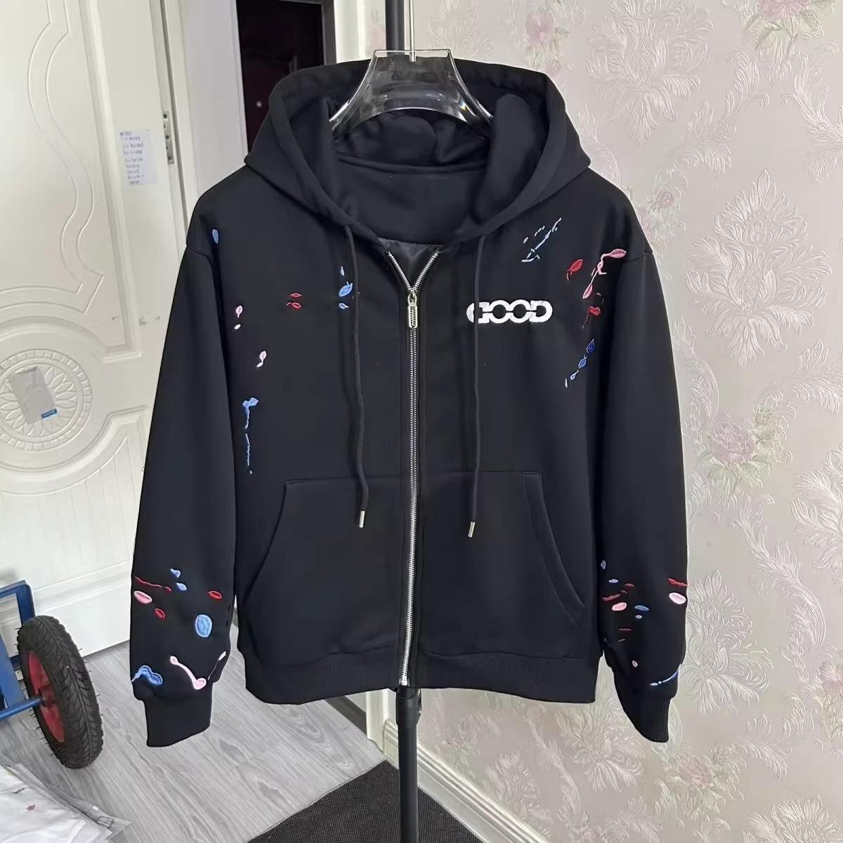 Trendy Unisex Korean-Style Embroidered Color Block Hoodie for Couples Medium
Trendy Unisex Korean-Style Embroidered Color Block Hoodie for Couples Medium