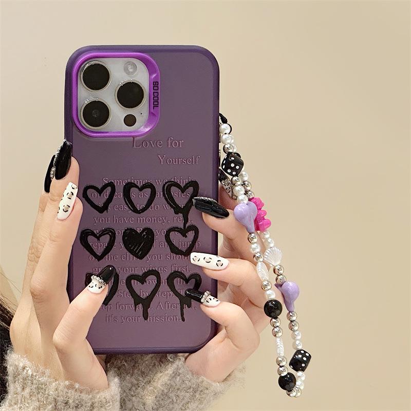 Zhitai Laser Frosted iPhone 15/14/13 Pro Case with Love Apple Design, Compatible with 12, Includes Bracelet iPhone 14 Pro
Zhitai Laser Frosted iPhone 15/14/13 Pro Case with Love Apple Design, Compatible with 12, Includes Bracelet iPhone 14 Pro