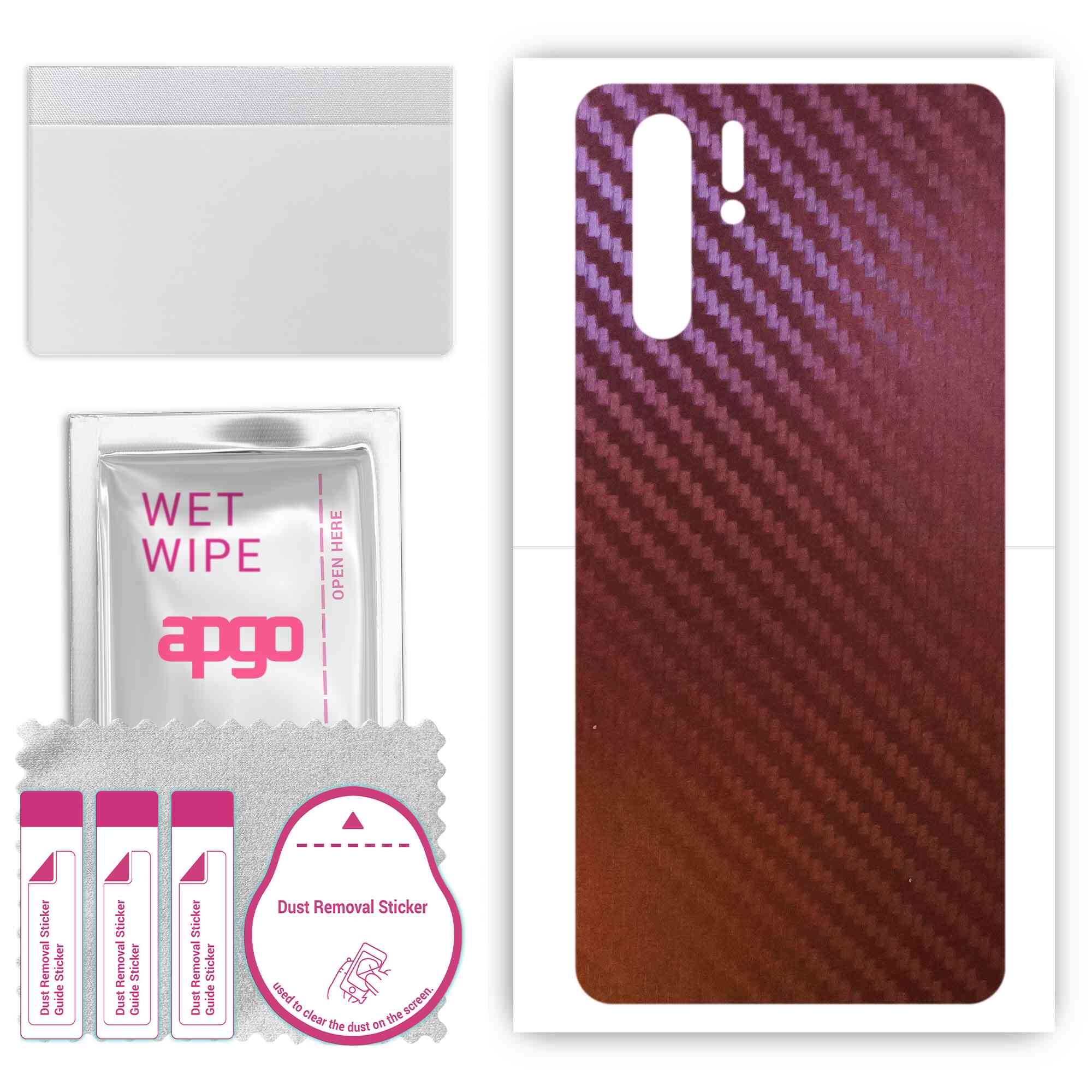 apgo skin sticker film foil vinyl for the BACK compatible with Huawei P30 Pro, scratch-resistant, easy to install - Carbon Chameleon CAKA5
apgo skin sticker film foil vinyl for the BACK compatible with Huawei P30 Pro, scratch-resistant, easy to install - Carbon Chameleon CAKA5