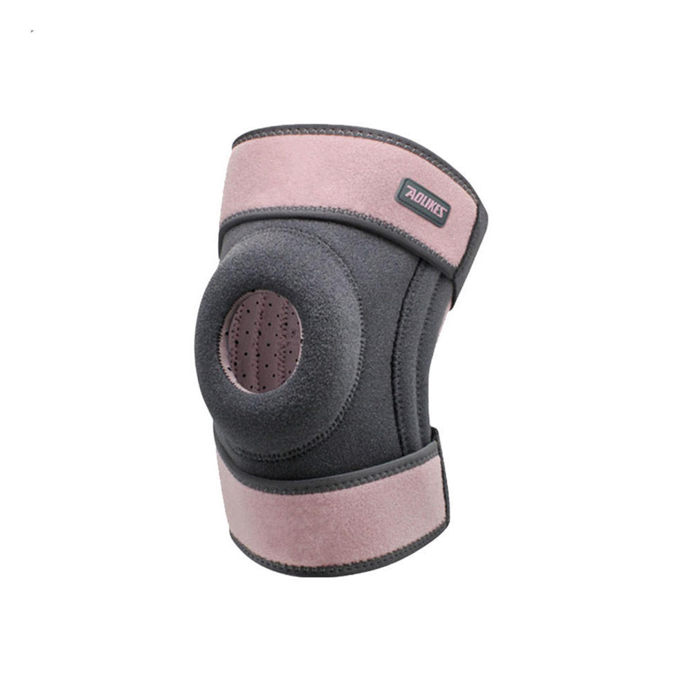 1 шт. спортивные наколенники с четырьмя пружинами, дышащий наколенник с боковыми стабилизаторами, гелевые подушечки для защиты коленной чашечки Right розовый
