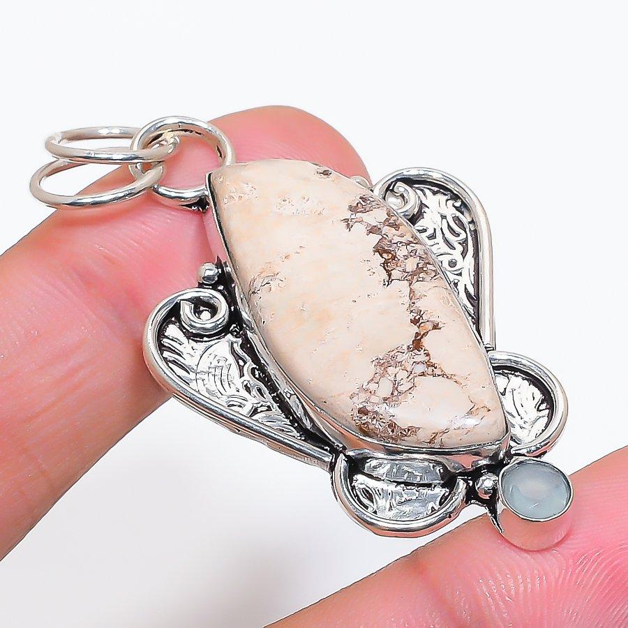 Natural Maligano Jasper Gemstone 925 Sterling Silver Jewelry Pendant 2.29 i6O26
Natural Maligano Jasper Gemstone 925 Sterling Silver Jewelry Pendant 2.29 i6O26