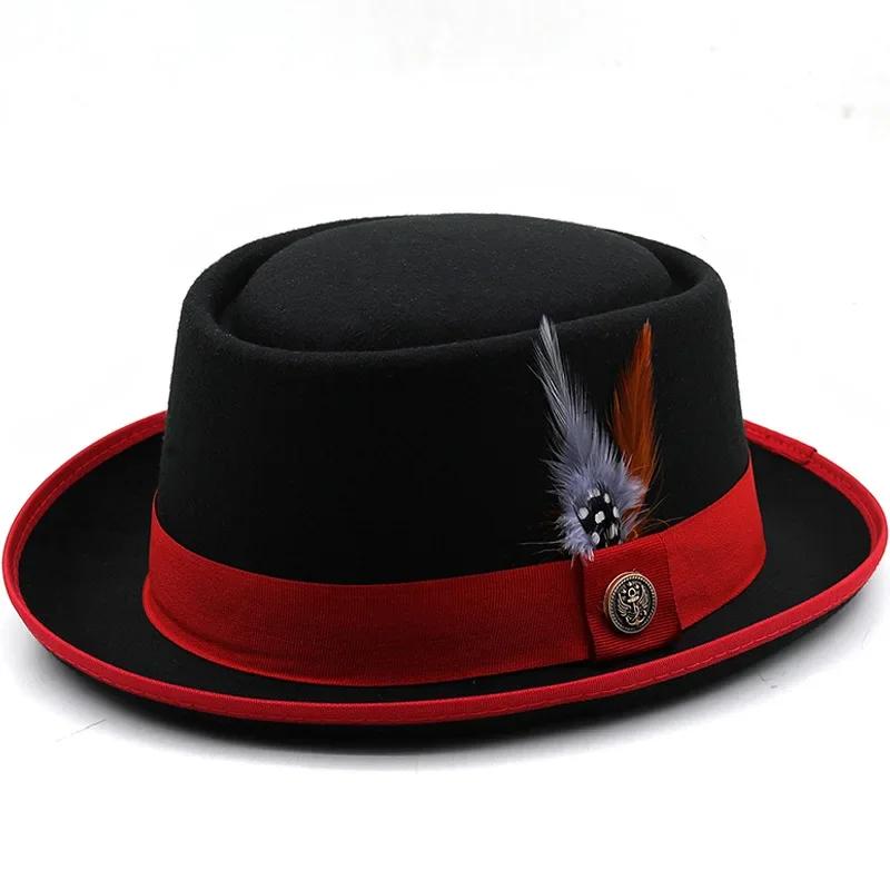 Stylish Unisex British Felt Fedora Pork Pie Hat Small Brim Classic Bowler for Party Daily Wear 56-58cm чёрный
Stylish Unisex British Felt Fedora Pork Pie Hat Small Brim Classic Bowler for Party Daily Wear 56-58cm чёрный