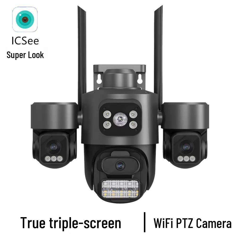 iCSee 3MP Wireless Tri-Lens Tri-Screen Dome IP Camera with Full Color HD WIFI Version (English) with Power Supply US 3MP
iCSee 3MP Wireless Tri-Lens Tri-Screen Dome IP Camera with Full Color HD WIFI Version (English) with Power Supply US 3MP