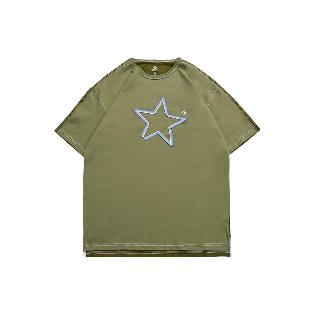 Converse Star Print Casual Crew Neck Short Sleeve T-Shirt Unisex Tops Green 10025871-A03
Converse Star Print Casual Crew Neck Short Sleeve T-Shirt Unisex Tops Green 10025871-A03