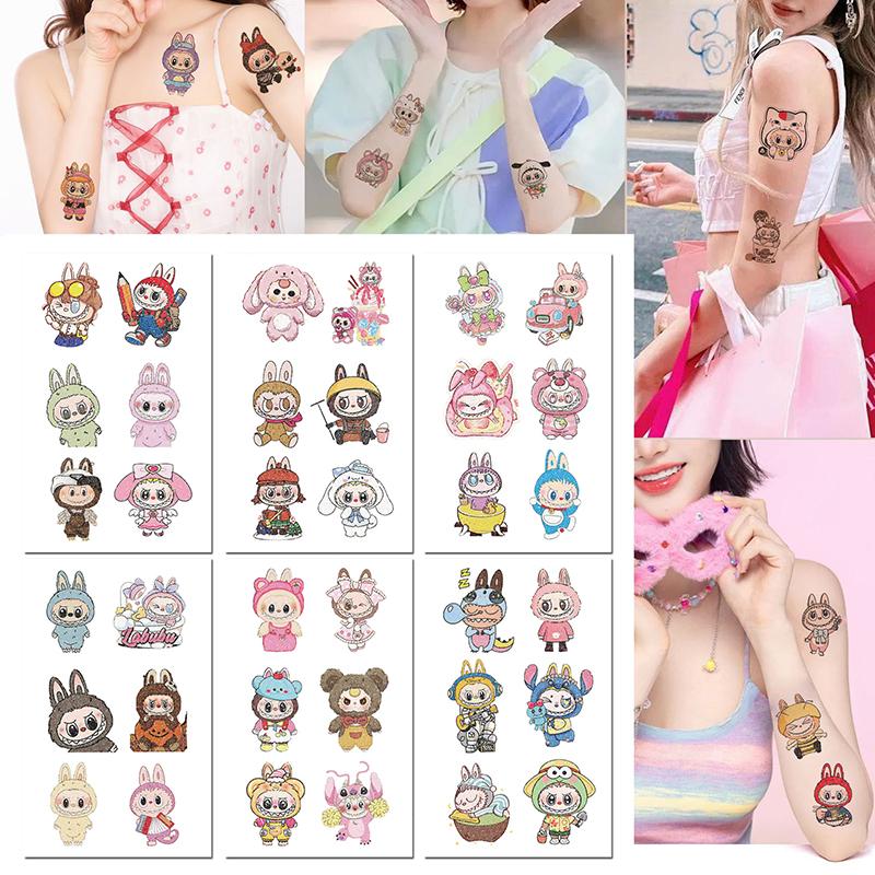 6 Sheets/Set Cartoon Kawaii Labubu Temporary Tattoo Stickers Cute Children Waterproof Tattoo For Kids Funny Birthday Gift B
6 Sheets/Set Cartoon Kawaii Labubu Temporary Tattoo Stickers Cute Children Waterproof Tattoo For Kids Funny Birthday Gift B