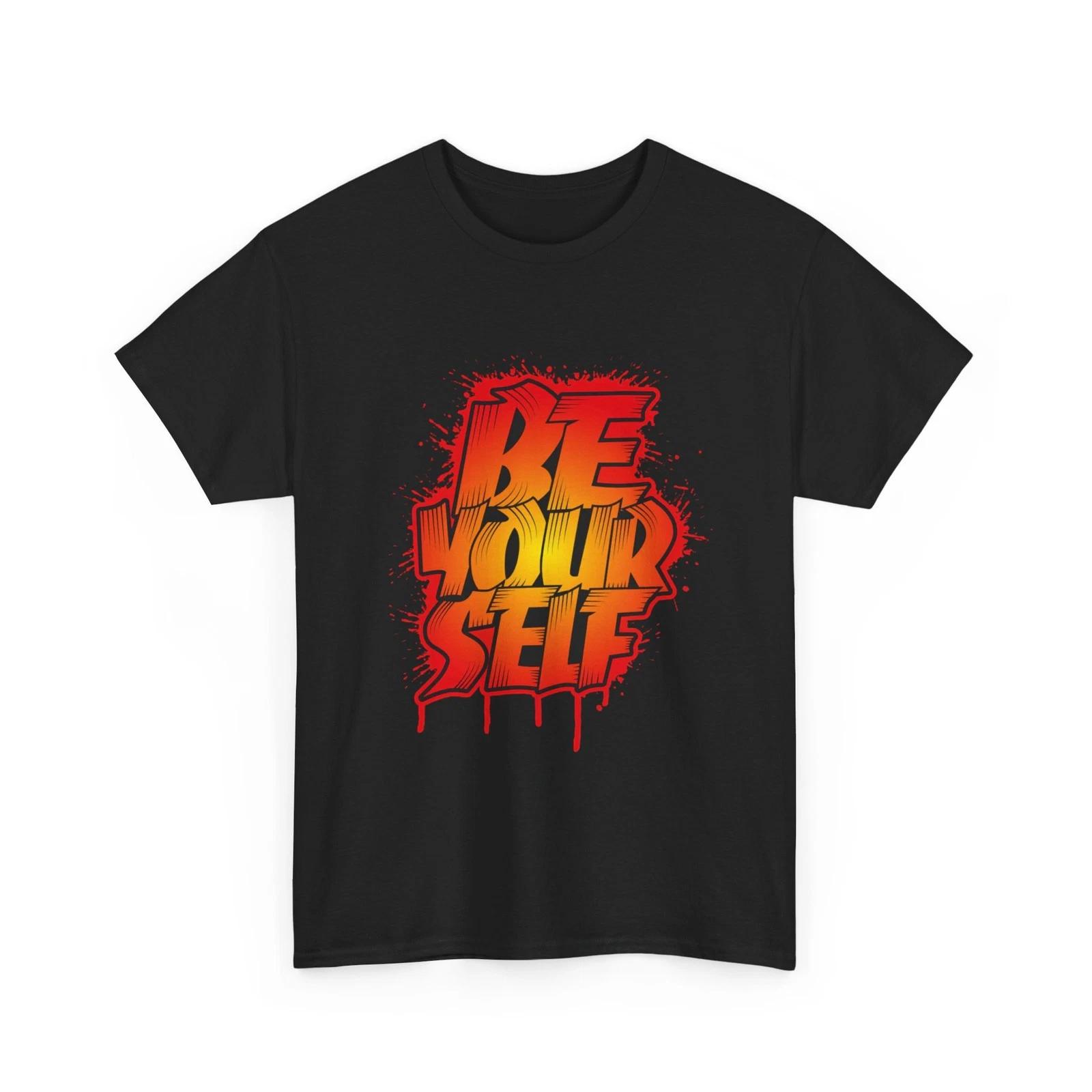 Be Yourself Graffiti Design T-Shirt | Streetwear Bold Flame Lettering, Cool Gift 2XL
Be Yourself Graffiti Design T-Shirt | Streetwear Bold Flame Lettering, Cool Gift 2XL