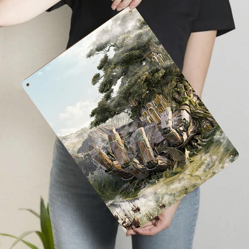 Enchanted Giant Tree Castle Metal Wall Art Vintage Relief Craft Living RoomDecorative Painting for Home Decoration 20x30cm(7.8x11.8inch)
Enchanted Giant Tree Castle Metal Wall Art Vintage Relief Craft Living RoomDecorative Painting for Home Decoration 20x30cm(7.8x11.8inch)