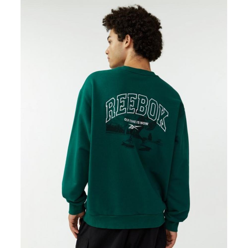 Reebok Толстовка для уличного баскетбола, зеленая 95 
Reebok Толстовка для уличного баскетбола, зеленая 95