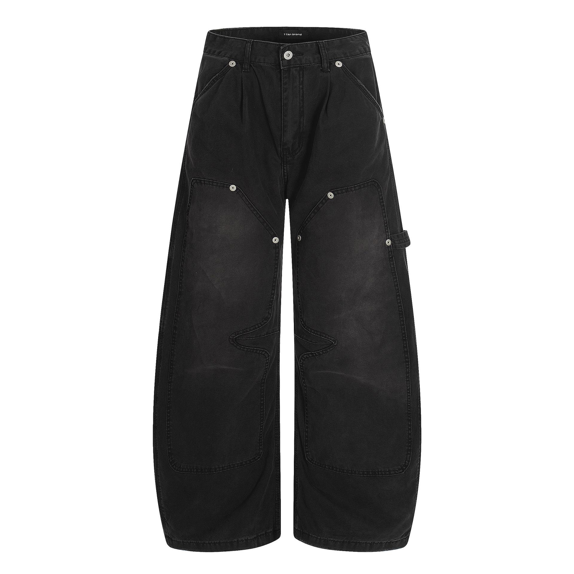 Yongfang Retro Unisex Scimitar Work Pants - Trendy Loose-Fit Casual Banana Style L чорний
Yongfang Retro Unisex Scimitar Work Pants - Trendy Loose-Fit Casual Banana Style L чорний