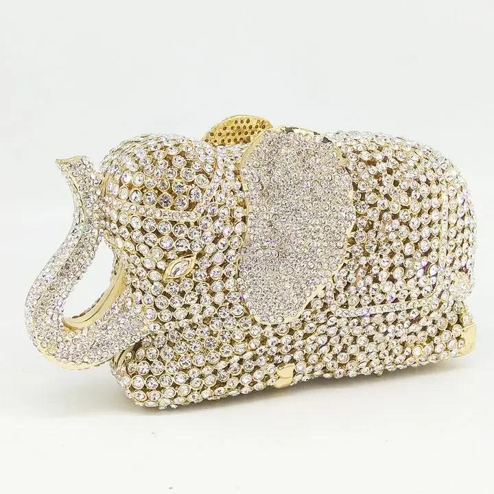 Boutique De FGG (in stock) Women Elephant Clultch Party Cocktail Purses and Handbags Luxury Bridal Rhinestone Evening Bags Mini Clutch
Boutique De FGG (in stock) Women Elephant Clultch Party Cocktail Purses and Handbags Luxury Bridal Rhinestone Evening Bags Mini Clutch