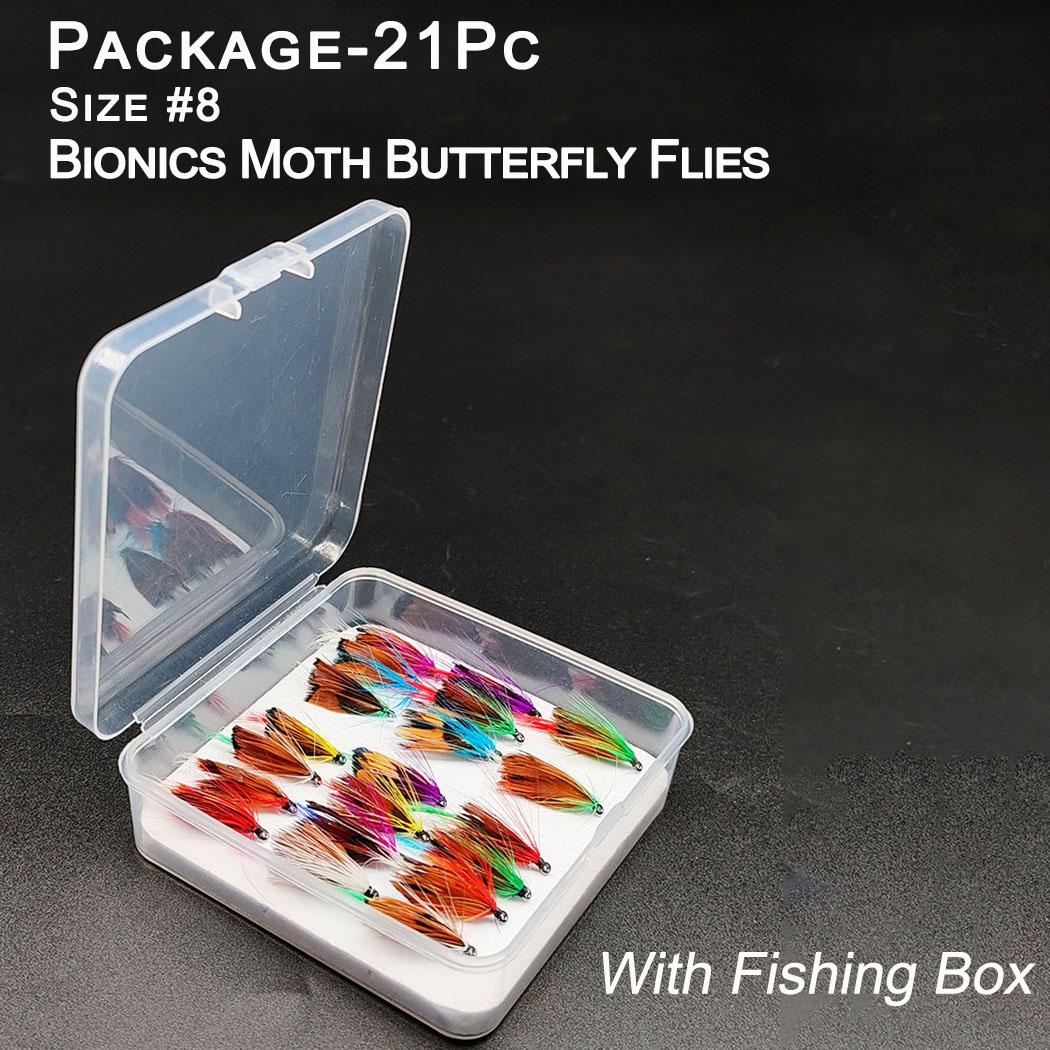 Fly Fishing Flies 21Pcs(with Flies Box) Wet Flies Bait Suitable for Freshwater and Seawater Nymphs Bait for Fishing Trout/Perch Fishing Lure 21Pcs(with Flies Box)
Fly Fishing Flies 21Pcs(with Flies Box) Wet Flies Bait Suitable for Freshwater and Seawater Nymphs Bait for Fishing Trout/Perch Fishing Lure 21Pcs(with Flies Box)