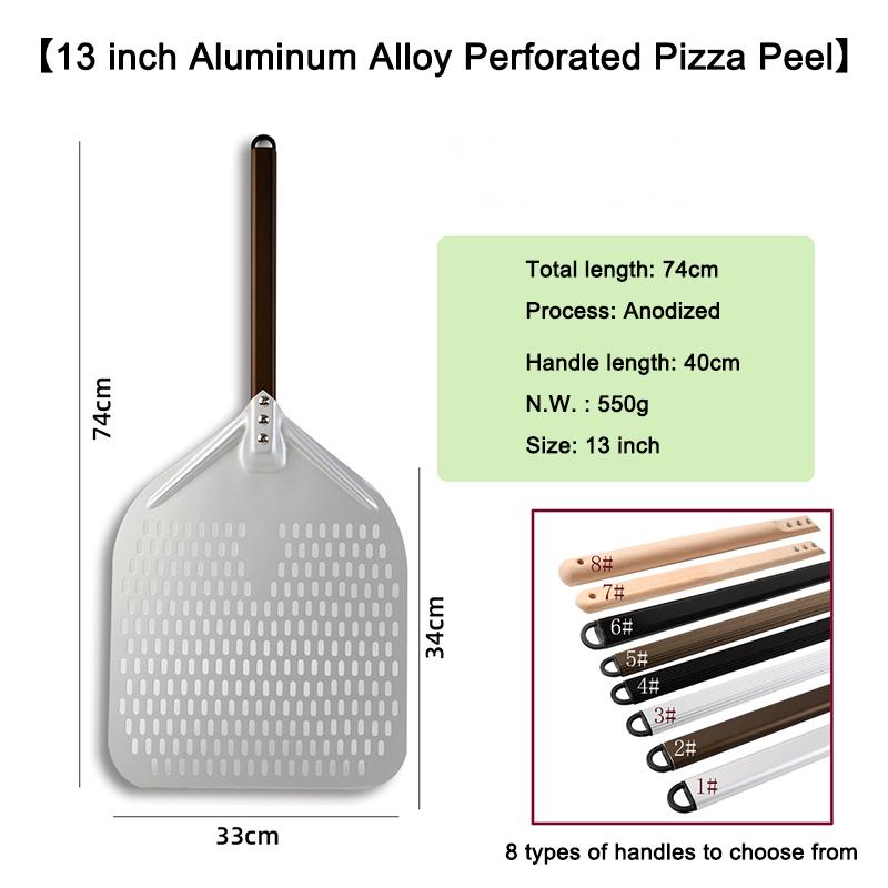 13 Inch Rectangle Perforated Pizza Peel Short Handle Aluminum Alloy Hard Coating Anodized Pizza Shovel синій
13 Inch Rectangle Perforated Pizza Peel Short Handle Aluminum Alloy Hard Coating Anodized Pizza Shovel синій