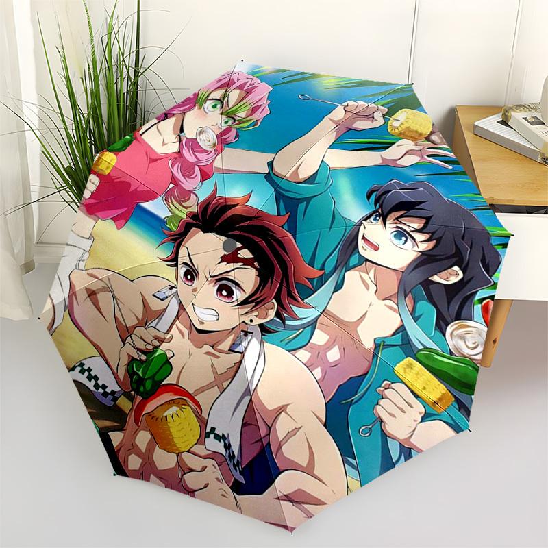 1pc Demon Slayer Tanjiro Kamado Outdoor Umbrella - Automatic Opening/Closing, Portable 3-Fold Design with 8-Rib Iron Frame - Perfect Gift for Fans, Tr
1pc Demon Slayer Tanjiro Kamado Outdoor Umbrella - Automatic Opening/Closing, Portable 3-Fold Design with 8-Rib Iron Frame - Perfect Gift for Fans, Tr