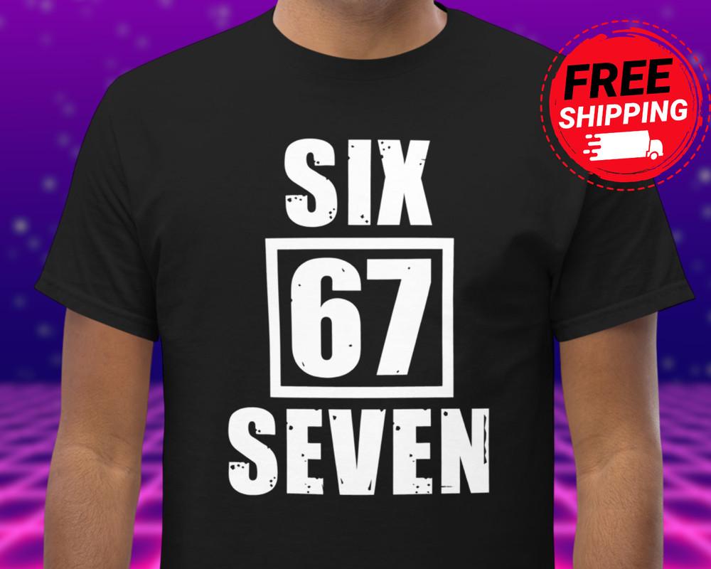 Funny 67 Six Seven Shirt Funny Tiktok Meme Shirt Basketball 6#039;7#034; Gamer Shirt Unisex T-Shirt XXXXL
Funny 67 Six Seven Shirt Funny Tiktok Meme Shirt Basketball 6#039;7#034; Gamer Shirt Unisex T-Shirt XXXXL