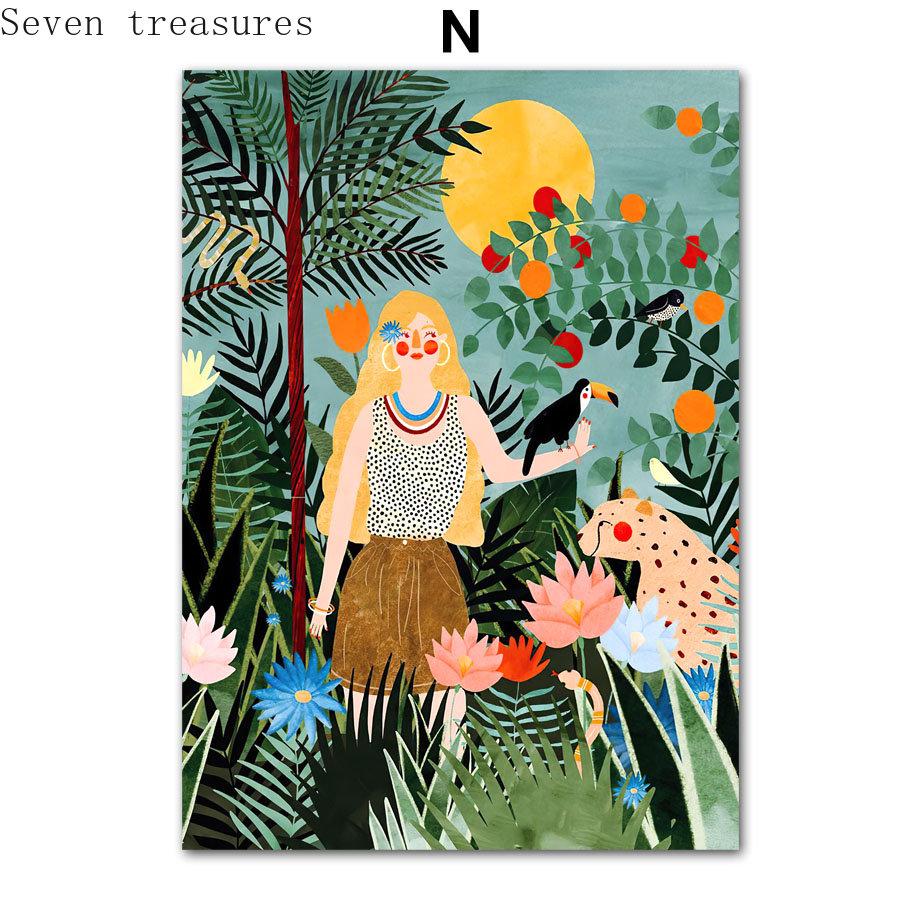 Abstract Tropical Leopard Wall Art, Cat, Bird, Flower, Jungle, Canvas Posters and Prints, Wall Pictures for Living Room Decor 21x30cm No Framed
Abstract Tropical Leopard Wall Art, Cat, Bird, Flower, Jungle, Canvas Posters and Prints, Wall Pictures for Living Room Decor 21x30cm No Framed