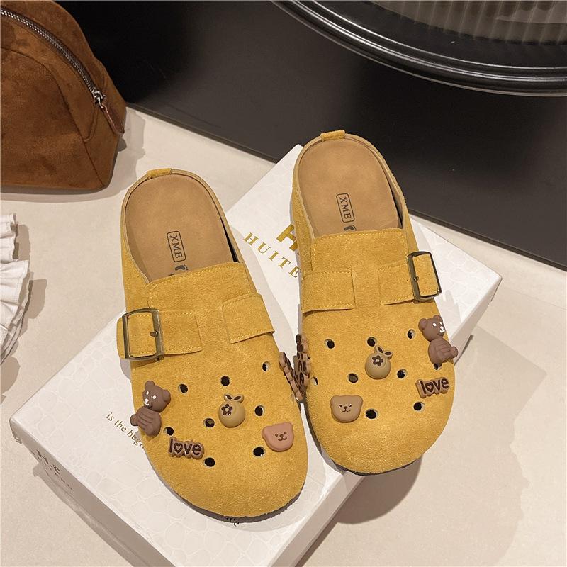 Thick-bottomed bag head hole slippers summer new retro fashion wear cute cartoon 35 жовтий
Thick-bottomed bag head hole slippers summer new retro fashion wear cute cartoon 35 жовтий