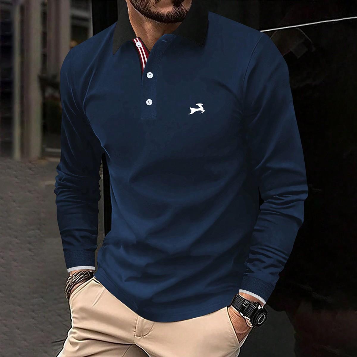 Европейская модная одежда Мужская рубашка поло премиум-класса с длинными рукавами
Европейская модная одежда Мужская рубашка поло премиум-класса с длинными рукавами