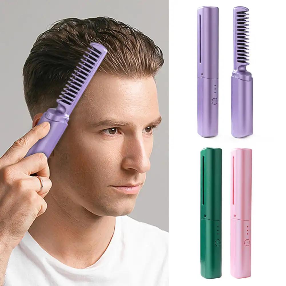 Wireless Hair Straightening Comb Anti-Scald Smooth Frizzy Hair Fast Heated Straightener Brush Mini Hot Comb Styling Appliances зелений
Wireless Hair Straightening Comb Anti-Scald Smooth Frizzy Hair Fast Heated Straightener Brush Mini Hot Comb Styling Appliances зелений
