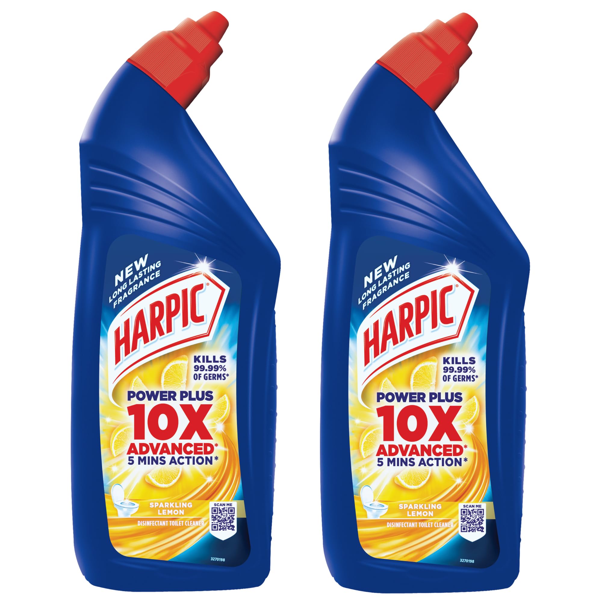 Harpic Disinfectant Toilet Cleaner Liquid, Lemon - 1 л (Упаковка з 2 штук) | Підходить для унітазів
Harpic Disinfectant Toilet Cleaner Liquid, Lemon - 1 л (Упаковка з 2 штук) | Підходить для унітазів