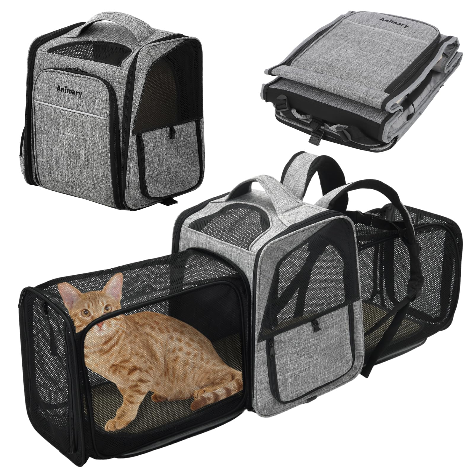 Рюкзак для переноски домашних животных Animary Pet, рюкзак для переноски домашних животных для кошек и собак с двойным расширением, складной рюкзак для переноски домашних животных для маленьких собак серый
Рюкзак для переноски домашних животных Animary Pet, рюкзак для переноски домашних животных для кошек и собак с двойным расширением, складной рюкзак для переноски домашних животных для маленьких собак серый