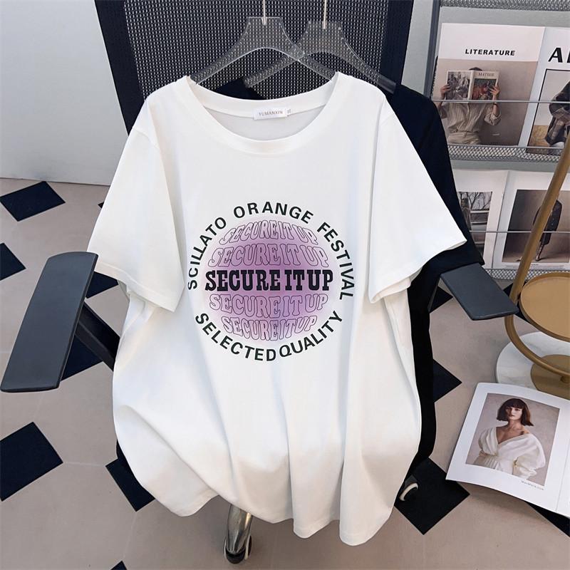 Plus Size Mid-Length Short-Sleeve Slimming T-Shirt for Women (200/300/350 Jin) 6XL чёрный
Plus Size Mid-Length Short-Sleeve Slimming T-Shirt for Women (200/300/350 Jin) 6XL чёрный