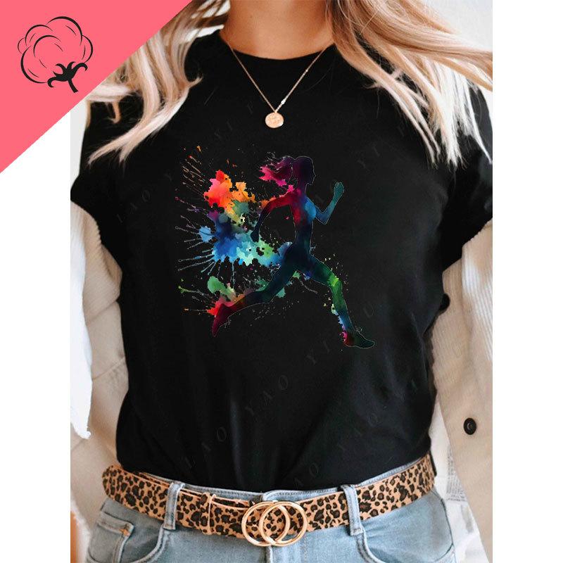Casual Loose Cotton Oneck Sport T Shirt Run Fit Running Classics Graphic T Shirts Unisex Women Streetwear Clothes 4XL
Casual Loose Cotton Oneck Sport T Shirt Run Fit Running Classics Graphic T Shirts Unisex Women Streetwear Clothes 4XL