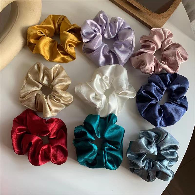 Satin Scrunchies Girls Elastic Hair Band Ponytail Holder Ties Rubber Bands Fashion Women Accessories Solid Scrunchy
Satin Scrunchies Girls Elastic Hair Band Ponytail Holder Ties Rubber Bands Fashion Women Accessories Solid Scrunchy