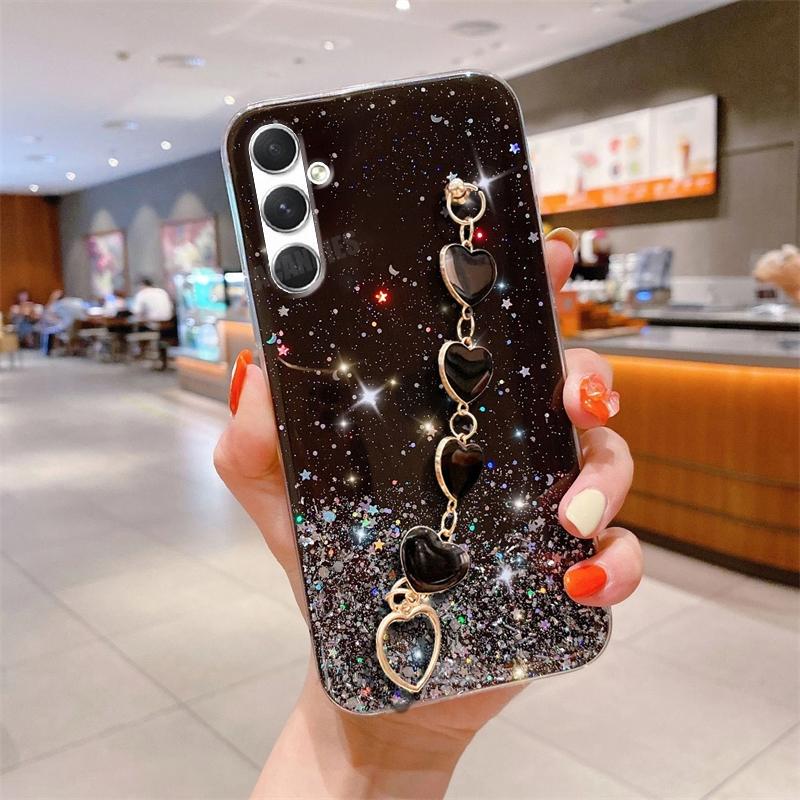 A 15 25 35 55 Love Heart Wrist Chain Glitter Case For Samsung Galaxy A15 A25 A35 A55 A14 M14 M54 M15 Bracelet Silicone Cover S24 A35 5G
A 15 25 35 55 Love Heart Wrist Chain Glitter Case For Samsung Galaxy A15 A25 A35 A55 A14 M14 M54 M15 Bracelet Silicone Cover S24 A35 5G