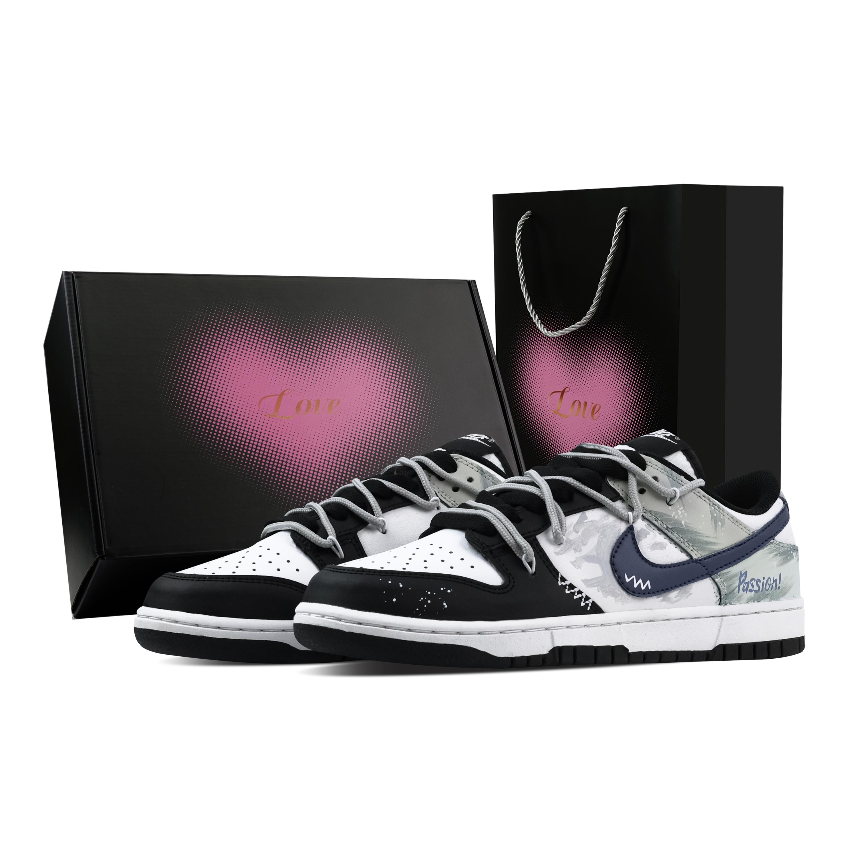 Nike Dunk Spray Paint Fiery Heart Box Abrasion Resistant Low top Skateboard Shoes Unisex Black Green HF5441-100(Team773-1-) 42.5
Nike Dunk Spray Paint Fiery Heart Box Abrasion Resistant Low top Skateboard Shoes Unisex Black Green HF5441-100(Team773-1-) 42.5