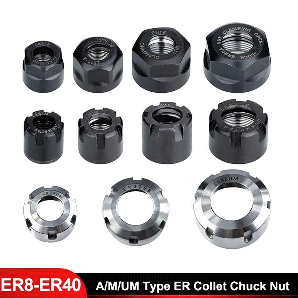 1Pcs High Precision Clamping Nut ER 11/16/20/25/32/40 ER Collet Balanced Nut Durable Chuck Nut ER11-A
1Pcs High Precision Clamping Nut ER 11/16/20/25/32/40 ER Collet Balanced Nut Durable Chuck Nut ER11-A