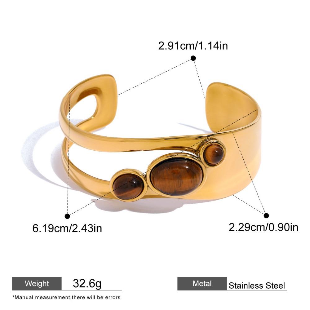 Adjustable Tiger Eye Stone Bangle Luxury Open Bracelet Trendy Women Wristband Gift коричневий
Adjustable Tiger Eye Stone Bangle Luxury Open Bracelet Trendy Women Wristband Gift коричневий