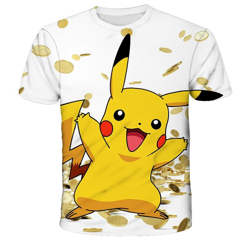Літній дитячий модний одяг Pokemon Хлопчики Футболки з коротким рукавом Пікачу Дівчата Повсякденні футболки 160
Літній дитячий модний одяг Pokemon Хлопчики Футболки з коротким рукавом Пікачу Дівчата Повсякденні футболки 160