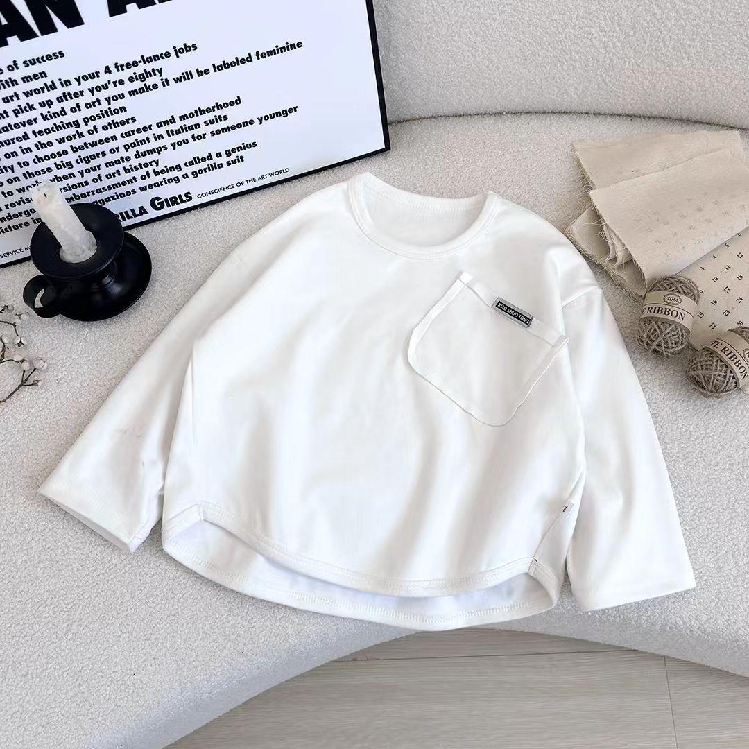 Children Long Sleeved Base Shirt Boys Girls Kids Top O-neck Solid Bottoming Shirt Sweatshirt 80 білий
Children Long Sleeved Base Shirt Boys Girls Kids Top O-neck Solid Bottoming Shirt Sweatshirt 80 білий