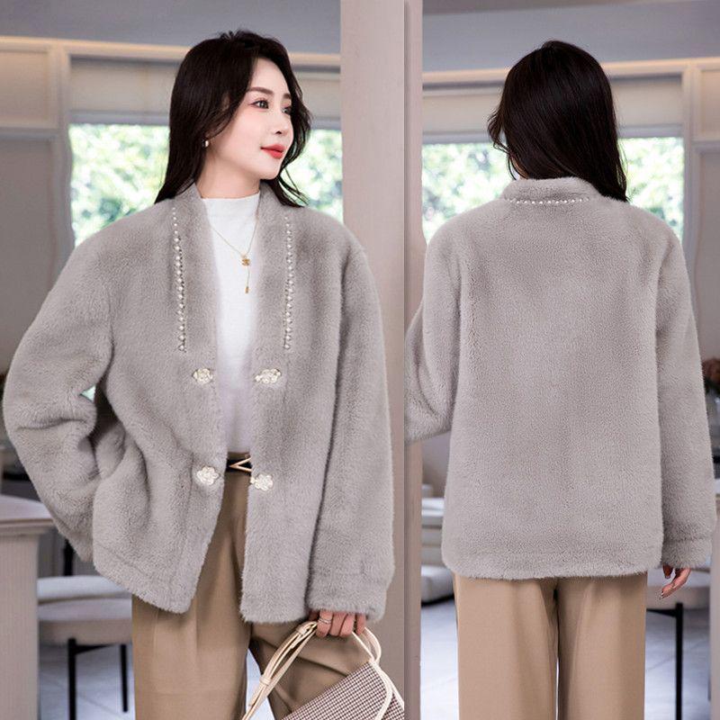 Stylish Winter Mink Velvet Fur Coat for Middle-Aged and Elderly Women 3XL (Recommended 136-145 jin)
Stylish Winter Mink Velvet Fur Coat for Middle-Aged and Elderly Women 3XL (Recommended 136-145 jin)