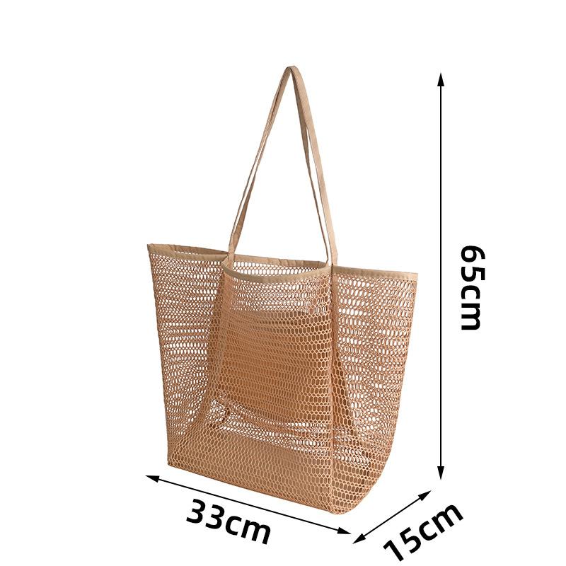 Foldable Mesh Beach Tote Bag Women Large Capacity Lightweight Shoulder Bag Summer Travel Storage Handbag коричневий
Foldable Mesh Beach Tote Bag Women Large Capacity Lightweight Shoulder Bag Summer Travel Storage Handbag коричневий
